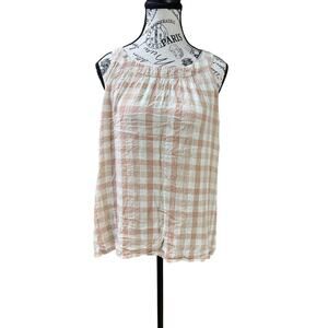 Jane & Delancey Plaid Tank
